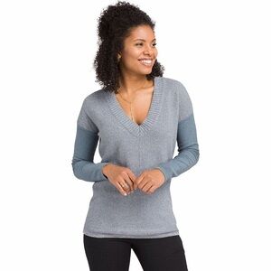 Prana Cedros Blue V-Neck Sweater Tunic